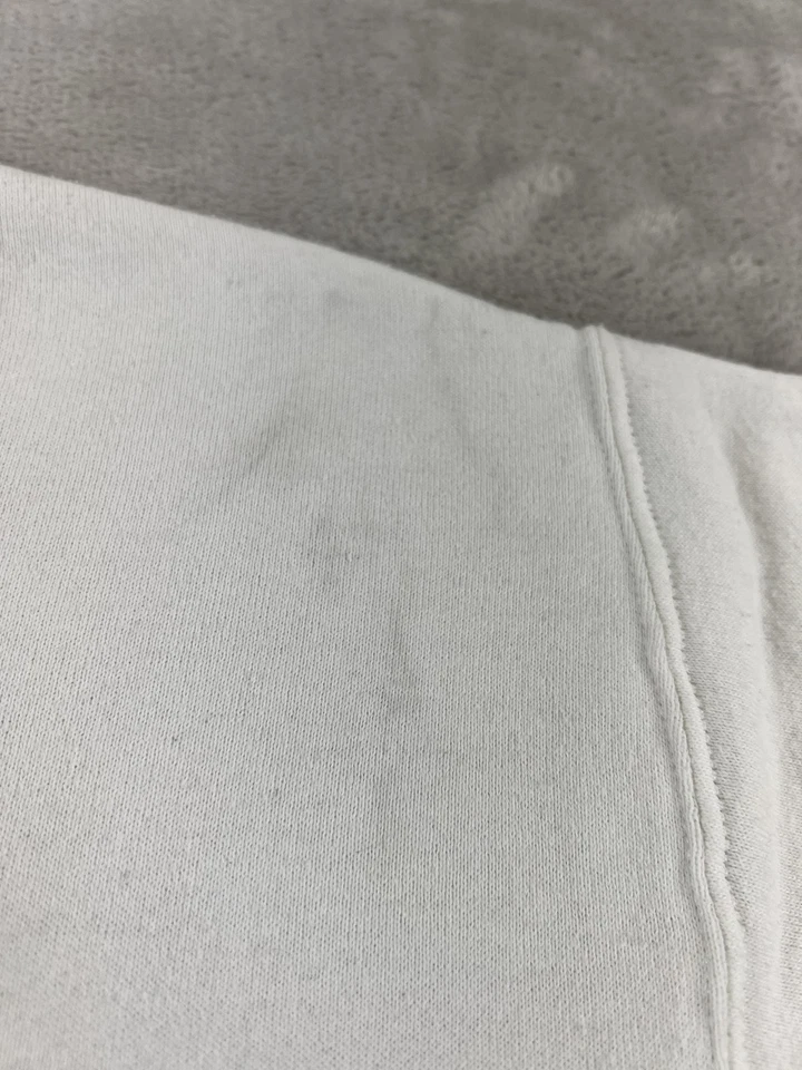 Suéter masculino Mickey Mouse vintage anos 80 M/grande branco Disney gola redonda Jerzees EUA - Imagem 4 de 4