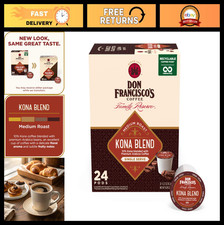 Kona Blend Coffee Pods - 24 Count, Medium Roast, Compatible with Keurig Brewers