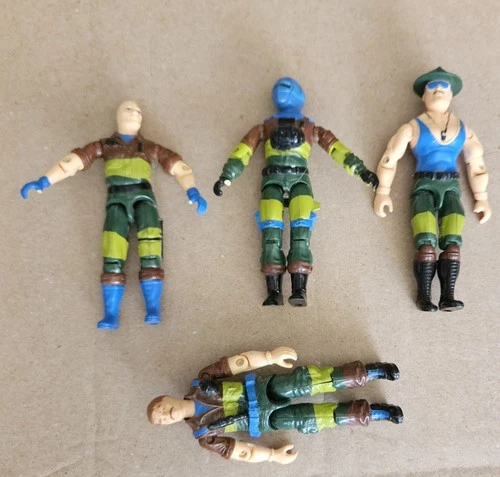 New ListingVintage Gi Joe Slaughters Marauders Figures Lot Spirt Footloose   Barbecue & Sgt