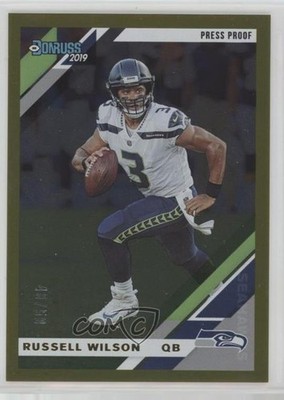2019 Panini Donruss Press Proof Gold 48/50 Russell Wilson #227 1g04