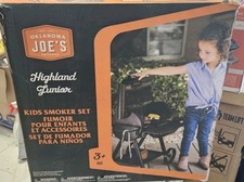 Oklahoma Joe Toy Smoker Set For Kids Ages 3 Aaa Battery-Powered Black