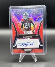 Panini 2025 Prizm Black Prizmatrix Autograph DeAngelo Hall PS-DHL /99 Falcons