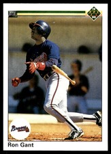 Ron Gant 1990 Upper Deck #232 Atlanta Braves MLB READ FREE SHIPPING AutographDen