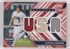 2018 Panini Elite Extra Edition USA Materials Red 17/49 Cadyn Grenier hg6