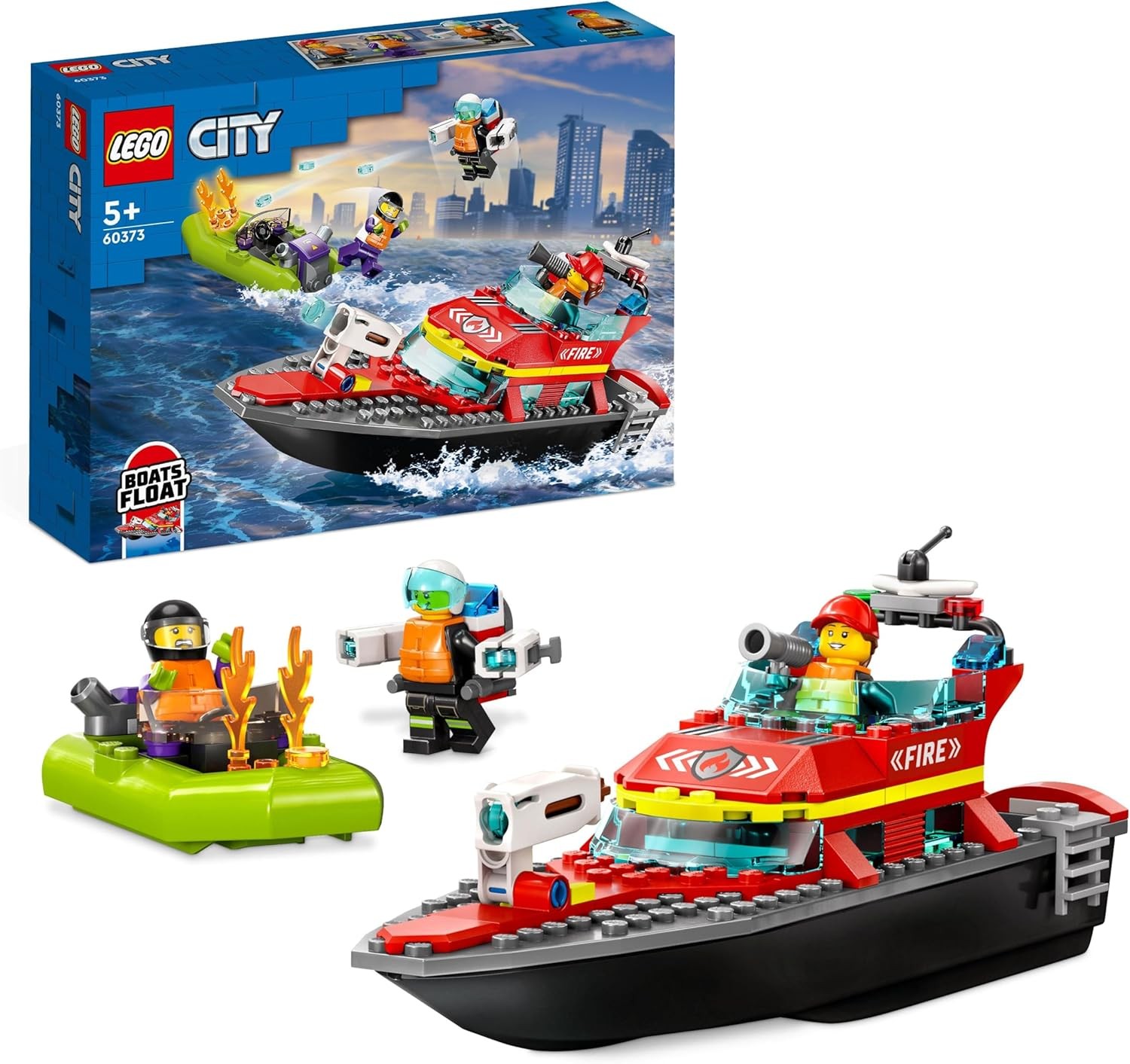 LEGO City Fire Fire Rescue Boat - 60373 New Sealed Lego Set Boat (17 - Image 3