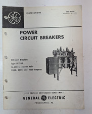 GE Power Circuit Breakers Instructions GEI-9341K Oil-Blast Breakers FK-339 VTG