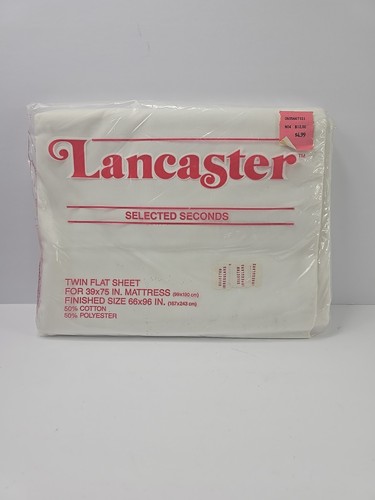 VTG Lancaster Twin Flat Sheet Geometric (NOS) - Picture 1 of 3