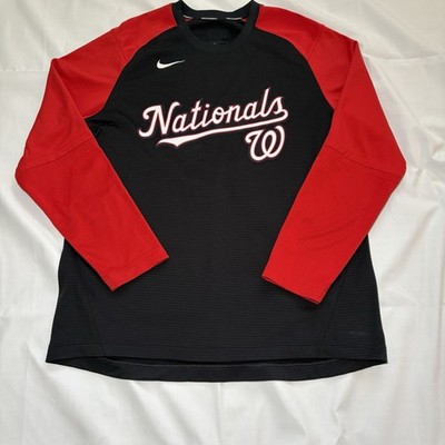 Washington Nationals Nike MLB Authentic Dri-Fit Long Sleeve Shirt Men's Large