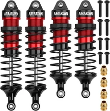 4PCS 1/10 RC Car Shocks Front & Rear Shock Absorber Damper Assembled Set Compati