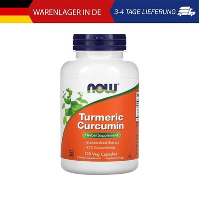 NOW Foods, Turmeric Curcumin, 120 pflanzliche Kapseln (665 mg pro Kapsel)