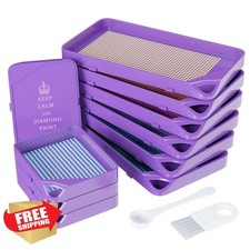 ARTDOT 10pc Diamond Art Trays Interlocking Diamond Painting Kits