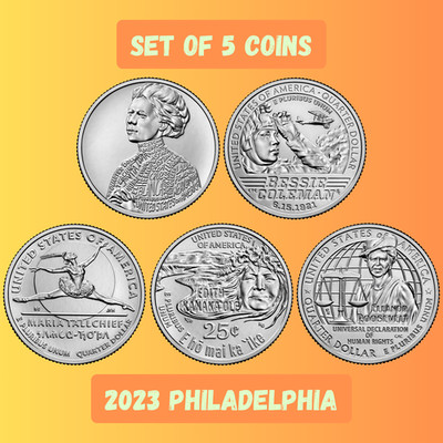 2023 P American Women Quarters - Set 2023 of 5 coins - UNC - US Mint