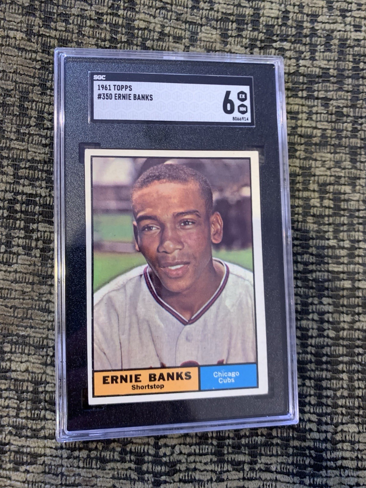 1961 Topps Ernie Banks Chicago Cubs #350 SGC 6