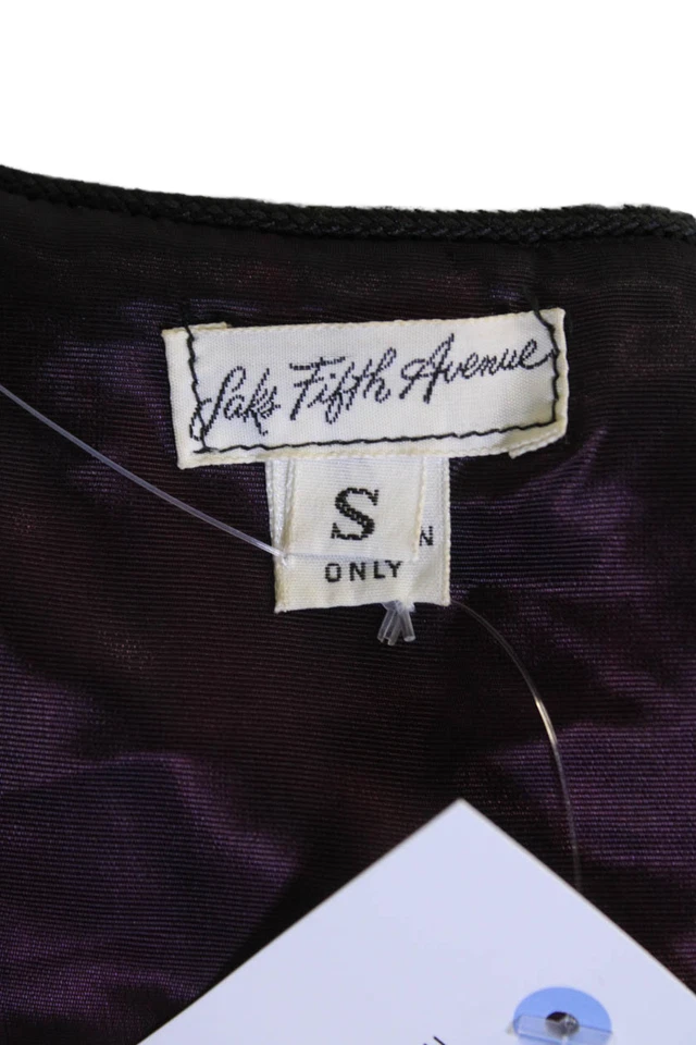 Chaleco Busto Saks Fifth Avenue Mujer Negro Años 80 Sin Mangas 32 Talla S Foto 4 de 4