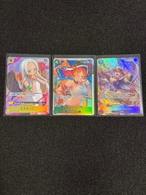 One Piece Card 3 Karten Set S Snake Nami Charlotte Linlin OP13 SR Japanisch