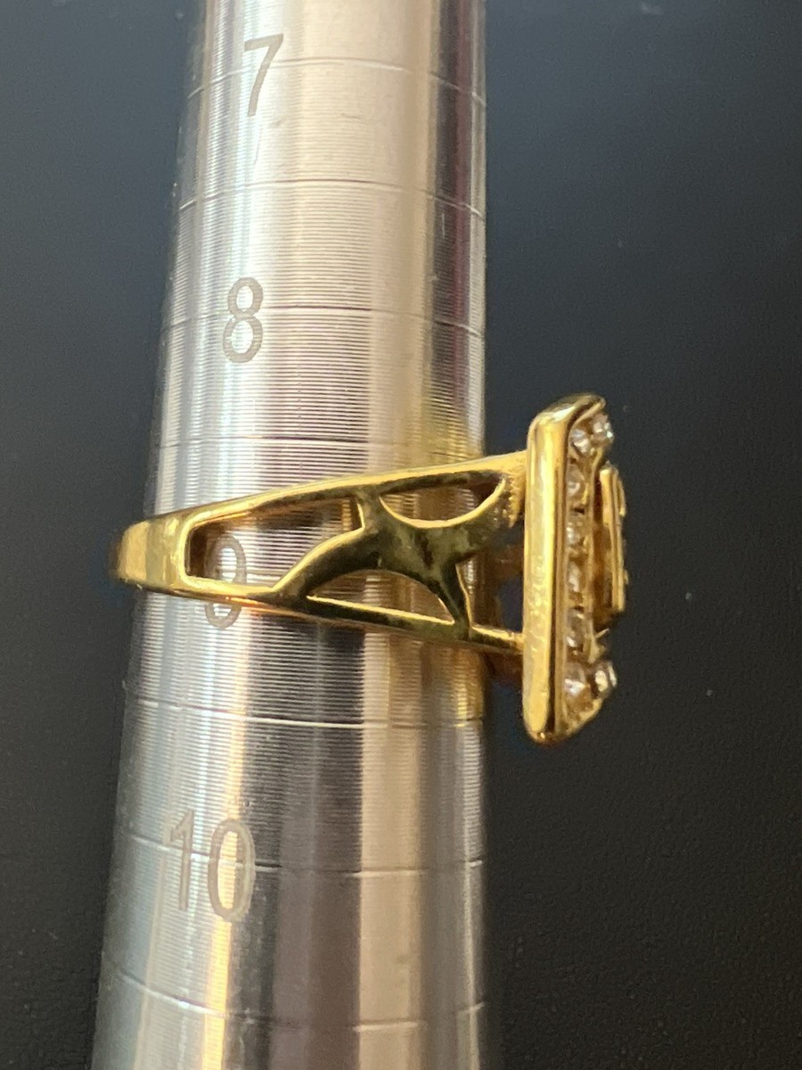 9 Size Arabic Muslim Islamic Quran Gold Plated Ring Women Jewelry Gift View 4