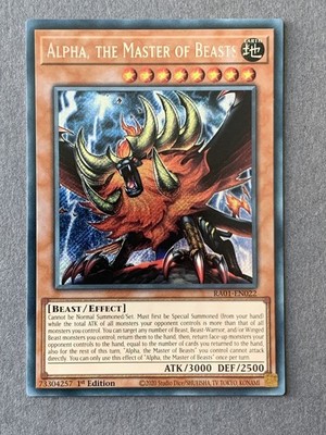 Yu-Gi-Oh! - Alpha, The Master Of Beasts - RA01 - Secret Rare - NM