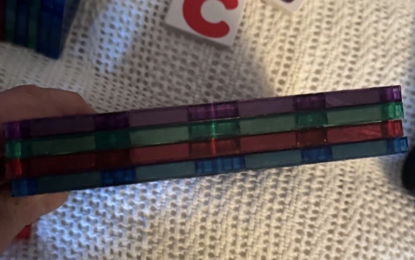 Lot of 110 PlayMags Magnetic Building Tiles - Image 2 of 4