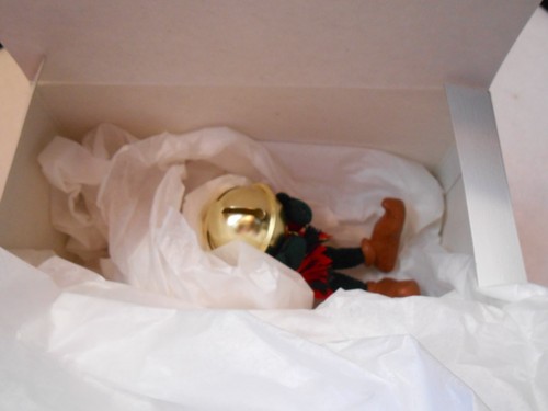 Simpich Character Dolls ELVES/ ELF "DING-A-LING"~ NIB ~holding a large gold bell - Picture 7 of 9