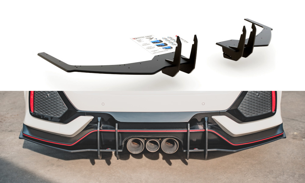 Diffuseur Arrière Maxton V.2 Honda Civic Type-R Mk10 au design Street Pro exclusif