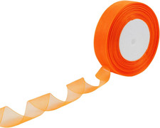 1 Inch 50 Yards Sheer Organza Ribbon Chiffon Ribbon for Gift Wrapping Wedding Bo