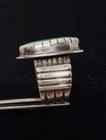 Giant Vintage Old Pawn Native American Sterling Turquoise Matrix Ring sz13.5 30g — photo 6