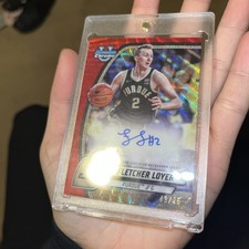 2024-25 Bowman U Chrome Fletcher Loyer Prospect Auto Red Refractor #97  43/45