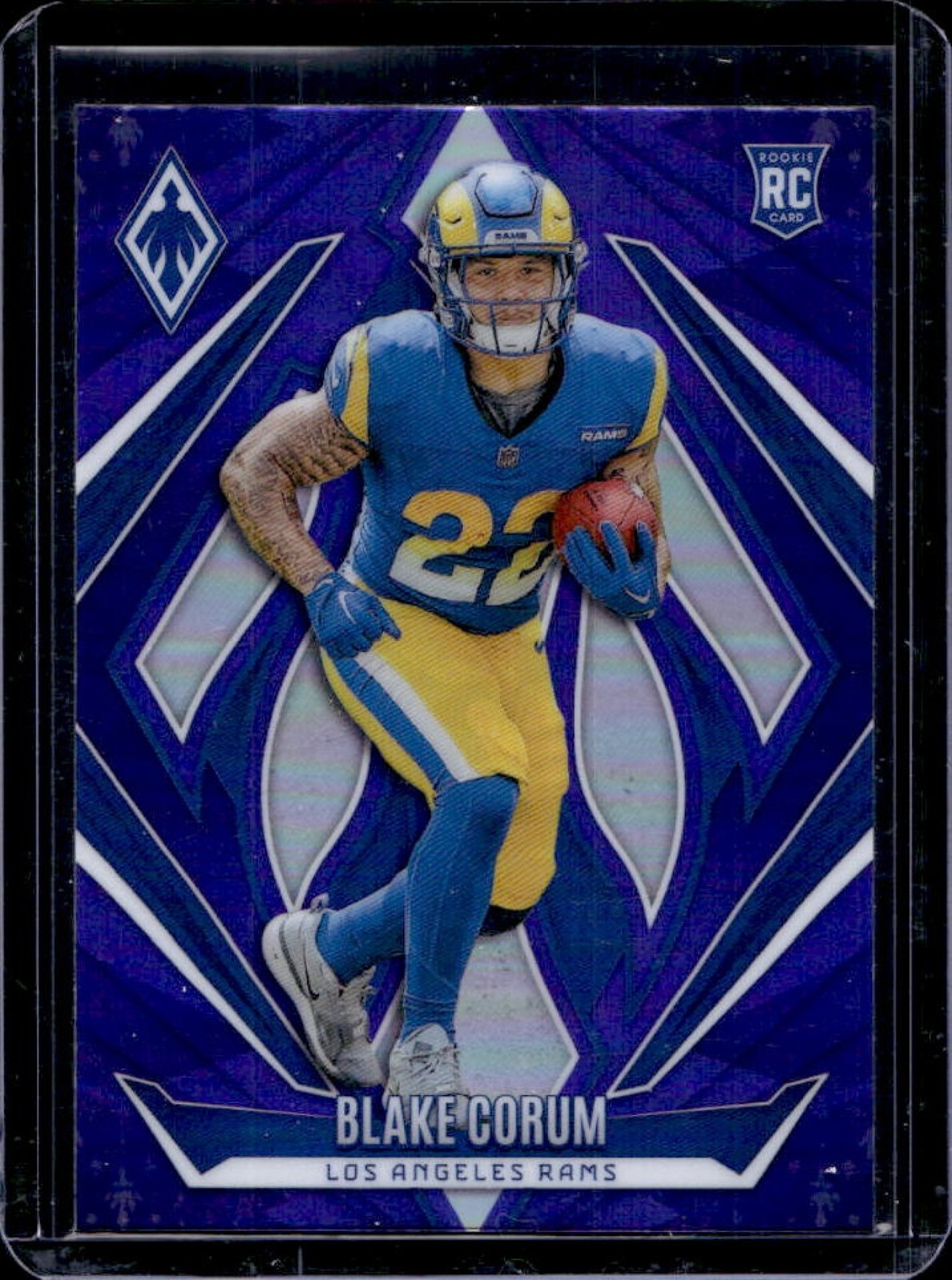 2024 Panini Phoenix Blake Corum RC Purple Rookie #158 Rams