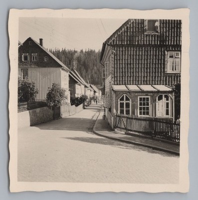 Altenau Oberharz Clausthal-Zellerfeld - Wohnhäuser Straße  - Altes Foto