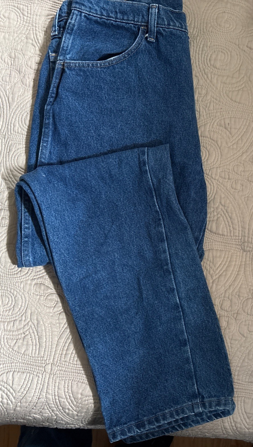 S Size 38 X 30 Blue Denim 100% Cotton
