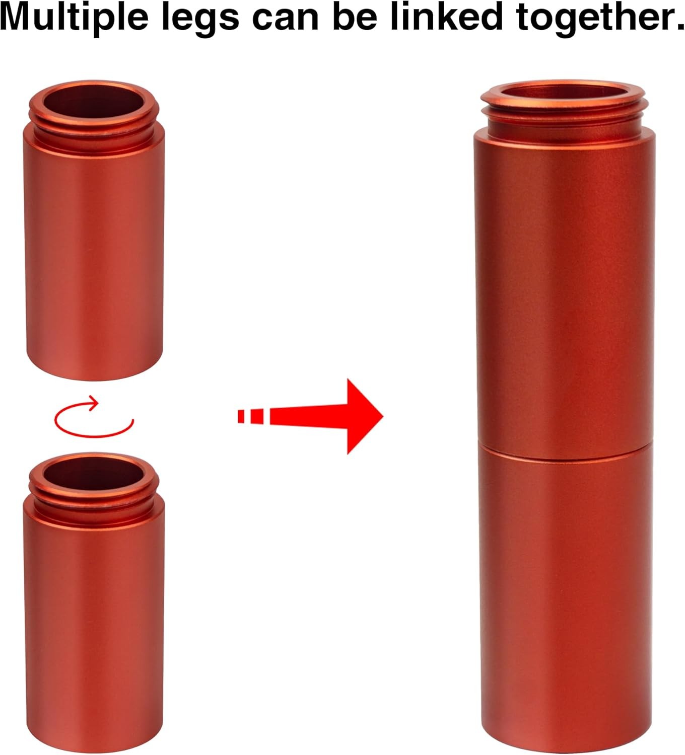 Laser Engraver Riser Raiser Footpads Red 4 Pcs for xTool D1