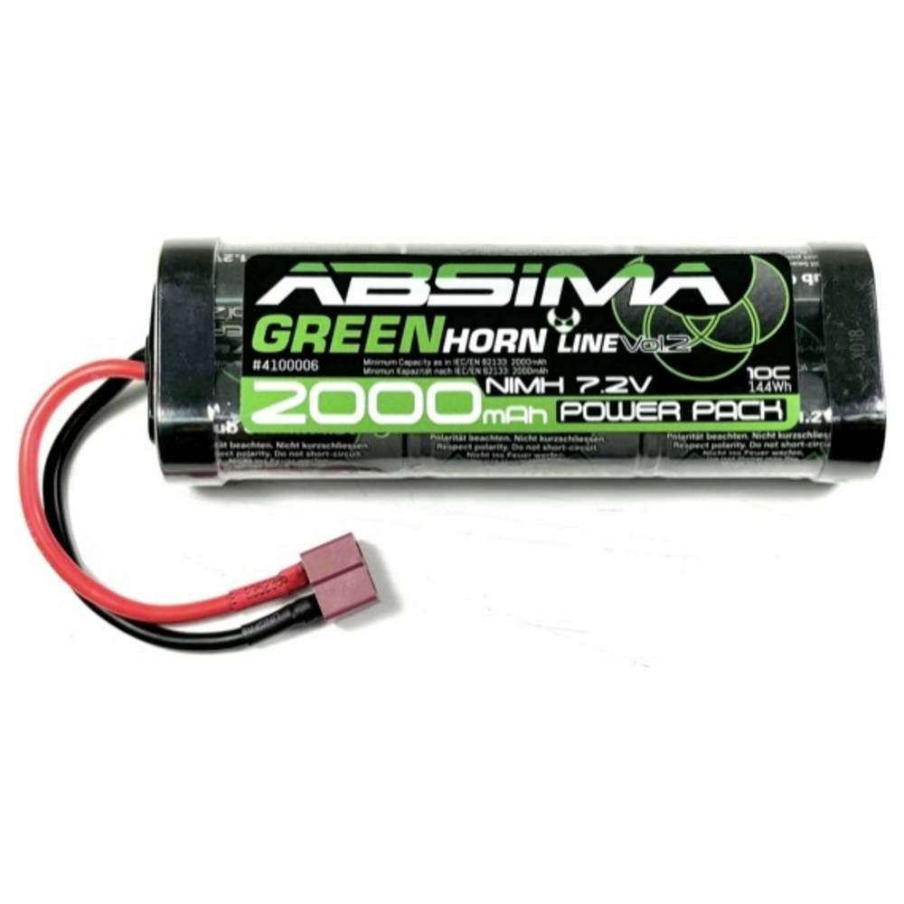 Batterie NiMh 7.2V 2000mAh accu de rechange softcase prise T pour modélisme radiocommandé