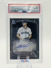 2025 Bowman Draft Sapphire Kade Anderson Bowman 1st Auto /10 PSA 10 POP 1 🔥