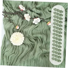 Cheesecloth Table Runner 17 x 108 Inch Fall Thanksgiving 15 Pack Sage Green