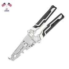 1PC 18 in 1 Multifunctional Foldable Wire Stripper Crimper Cable Cutter Pliers