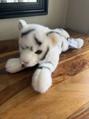 Zahara DLUX 20'' White Tiger Douglas Plush Stuffed Animal Wild Cat Cuddle Bengal