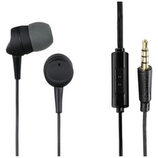 Hama 184139 Stereo Wired Headphones Black Mic Noise Reduction