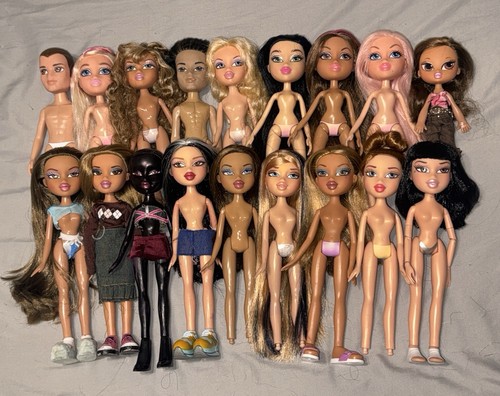 Bratz Doll Lot 18 Dolls MGA Entertainment Cloe Jade Sasha Meygan Yasmin Rare Lot