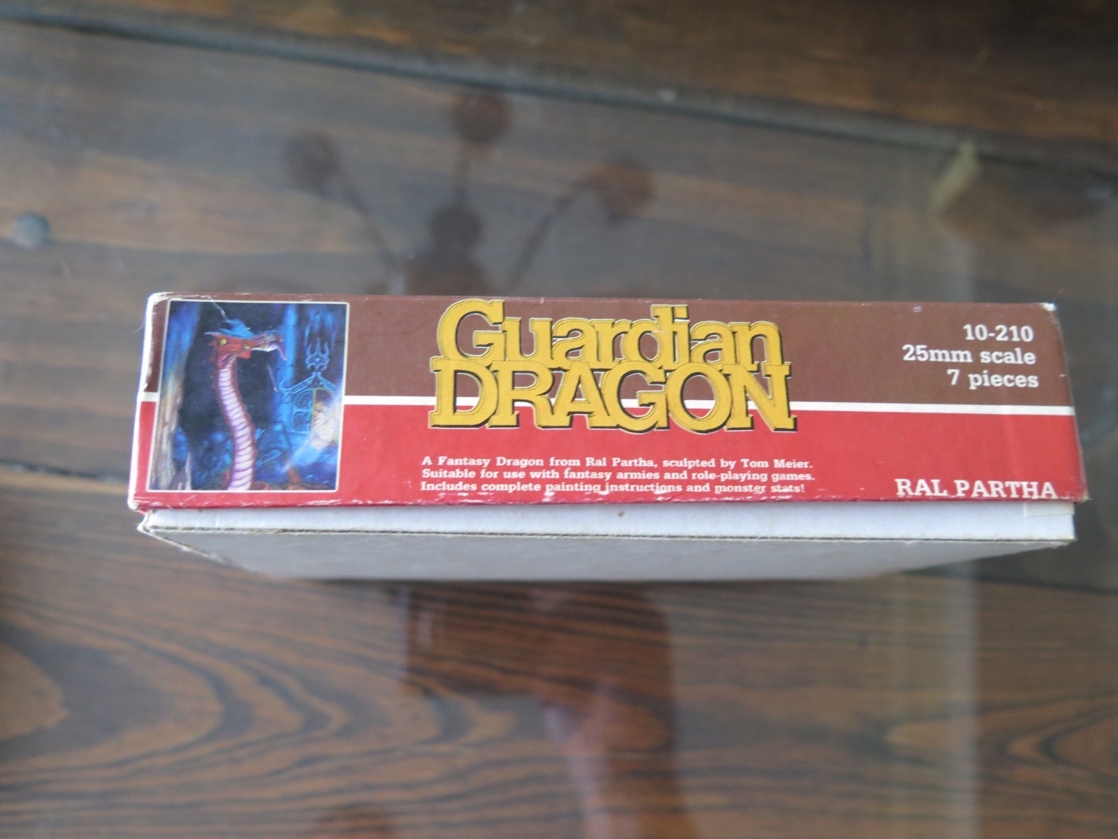 GUARDIAN DRAGON CHAOS WARS RAL PARTHA DUNGEONS & DRAGONS PEWTER W/INSTRUC 10-210