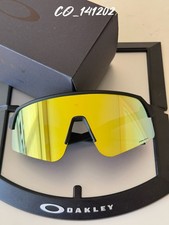 Oakley Sutro Lite Sweep OO9465 Matte Black Prizm Yellow Lens Sunglasses NEW