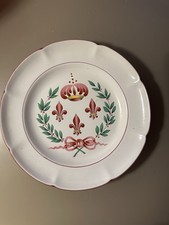 Teller Faienceries De Luneville St. Clement