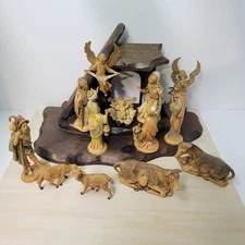 Vintage Nativity Set Depose Italy Creche Christmas Holiday Decor Resin