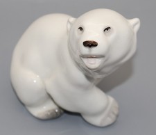 Vintage Lomonosov USSR Polar Bear Figurine - Great Condition
