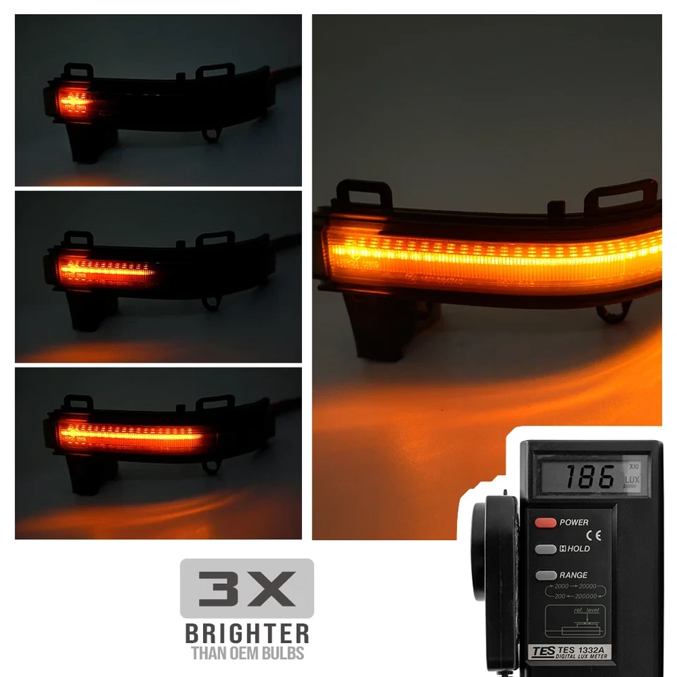 Right+Left Wing Side Mirror Blinker Light For Volkswagen Crafter MK2 SY/SZ 2017 - Image 4 of 4