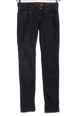 QS BY S.OLIVER Röhrenjeans Damen Jeans Gr. DE 34 blau Casual-Look