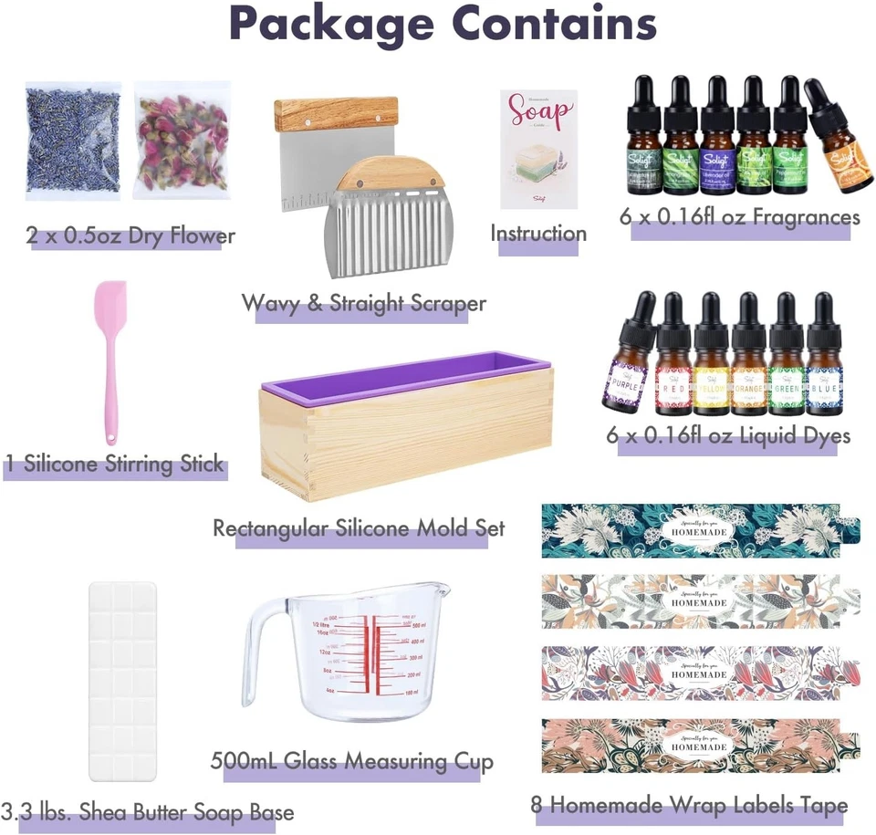 Soligt Soap making Kit With Extra Accessories - 3.3lbs of Shea Butter - Image 4 of 4