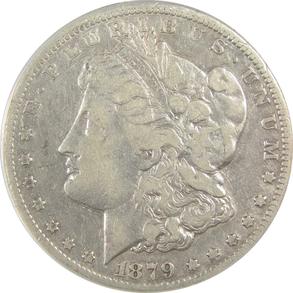 1879 CC Morgan Dollar F 15 Details ANACS Silver $1 Coin SKU:I21901 - Image 3 of 4