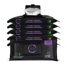 - Flushable Wet Wipes, 6 Pack 288 Wipes , New  Improved Lavender, Disposabl...
