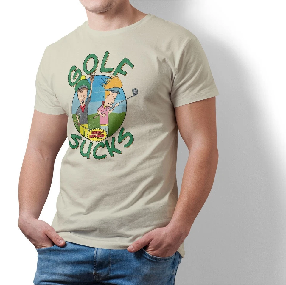 Offiziell Lizenziertes Beavis Und Butt-Head - Golf Sucks Herren T-Shirt - Bild 1 von 1