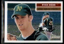 2005 Topps Heritage Chrome Ryan Webb Oakland Athletics #THC92